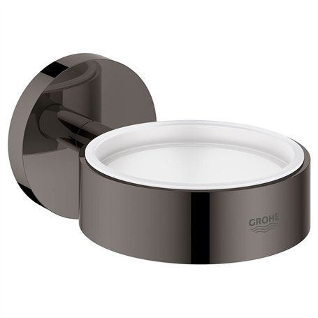 GROHE Essentials - support (surface durable, adaptée au perçage ou au collage), graphite dur, anthracite foncé 40369A01