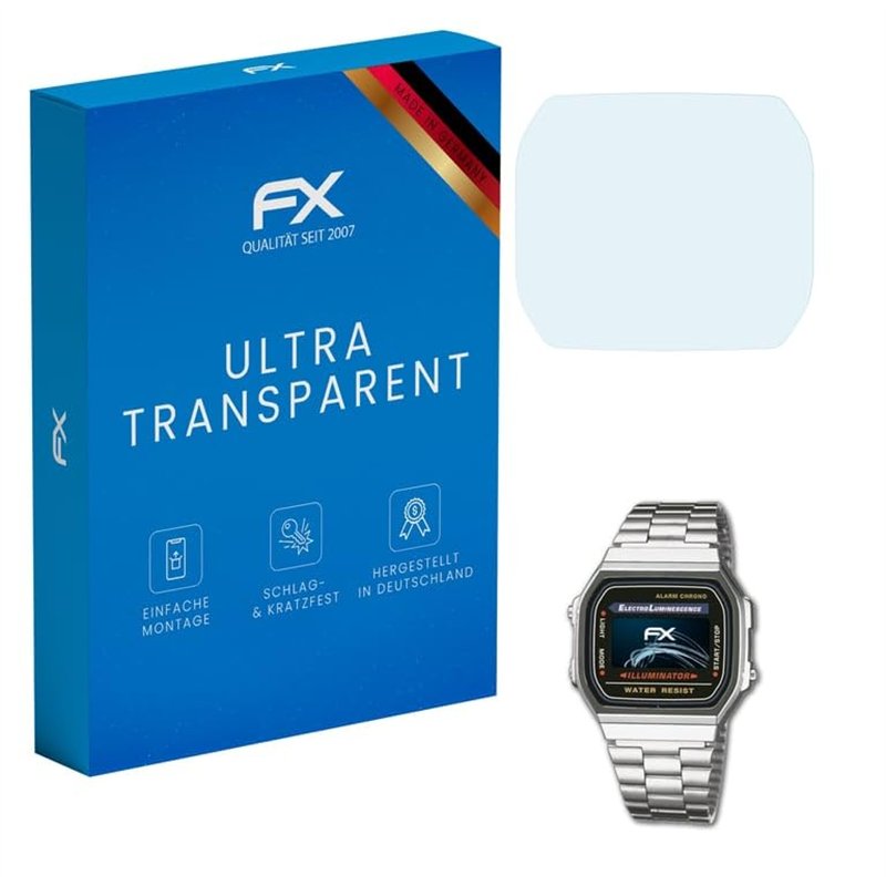 atFoliX Film Protection d'écran compatible avec Casio A168WA-1YES Protecteur d'écran, ultra-clair FX Écran protecteur (3X)