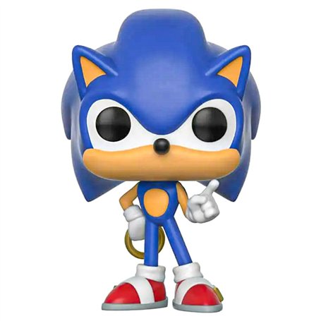 Funko Pop! Games Sonic The Silver Hedgehog Sonic With Ring - Sonic The Hedgehog - Figurine en Vinyle à Collectionner - Idée de C
