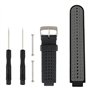 Fit-power Bracelet de rechange pour montre connectée Garmin Forerunner 220/230/235/620/630 Noir/gris Taille unique, noir/gris, R