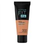 Maybelline New-York - Fond de teint Fluide Fit Me Matte & Poreless - Peaux normales à grasses - Teinte : 332 Caramel Doré - 30 m