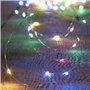 FEERIC CHRISTMAS guirlande led intérieur à pile en cuivre flexible- multicolore- 3.90 mètre