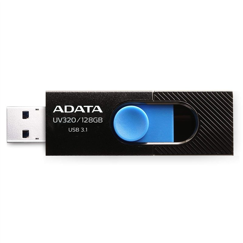 Image secondaire de ADATA UV320 lecteur USB flash 128 Go USB Type-A 3.1 (3.1 Gen 1) Noir, Bleu - Lecteurs USB flash (128 Go, USB Type-A, 3.1 (3.1 Ge