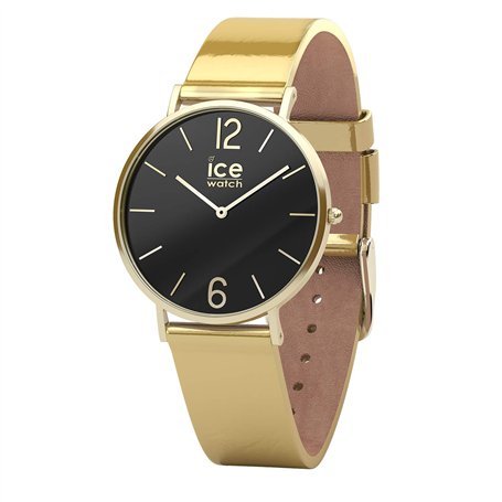 Ice-Watch - CITY sparkling - Metal Gold - Montre dorée pour femme avec bracelet en cuir - 015084 (Extra small)