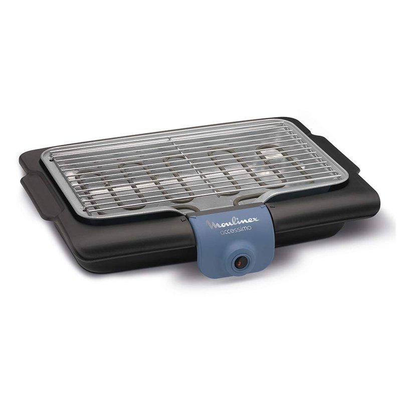 Image secondaire de Moulinex Accessimo Barbecue électrique de table, Barbecue d’extérieur, 2100 W, Nettoyage facile, Bac à eau, Réduction de la fumée