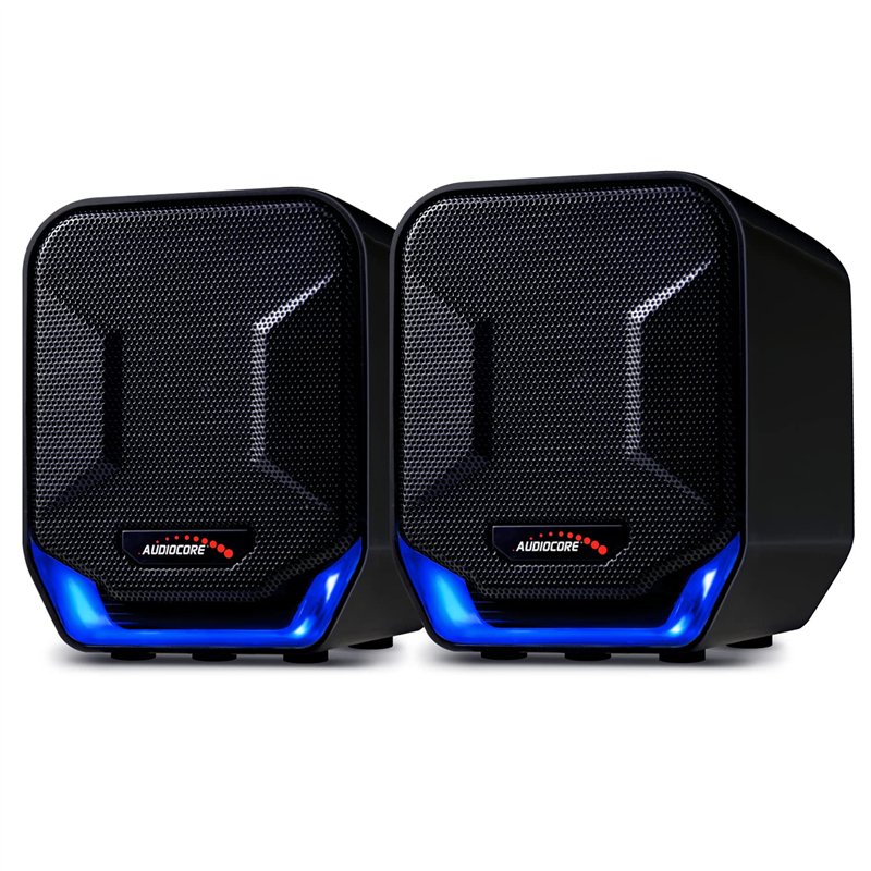 Audiocore AC865 B Haut-Parleur stéréo avec éclairage 6W