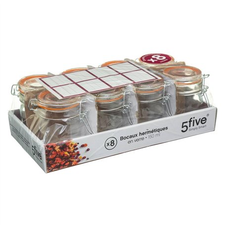 SG Secret de Gourmet lot 10 - Bocal à dragées joint pour baptême mariage communion - pour baptême mariage communion - ballotin à