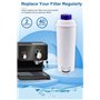 Aquahouse AH-CDE Lot de 6 filtres à eau compatibles avec machines expresso DeLonghi et Bean to Cup DLSC002, SER3017, 5513292811,