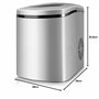 Taurus MG12 Legend - Machine à glaçons 150W, Élégant et fonctionnel, Glaçons, 15kg par jour, Réservoir de 1,7L, Écran numérique 