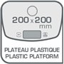 Tefal Balance de Cuisine Graduation avec Plate-Forme en Plastique et Fonction de Tare
