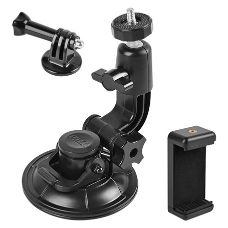 ShipeeKin Ventouse Support d'aspiration pour caméra Appareil Photo Compatible avec Tout Gopro Heros, SJCAM Series, Geekpro, Garm