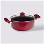Faitout induction - 28 cm - Aluminium - Rouge
