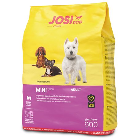 JosiDog Mini 900 g | Croquettes pour chien de petite race | Nourriture Premium pour chien adulte | Développé par JOSERA | Sachet