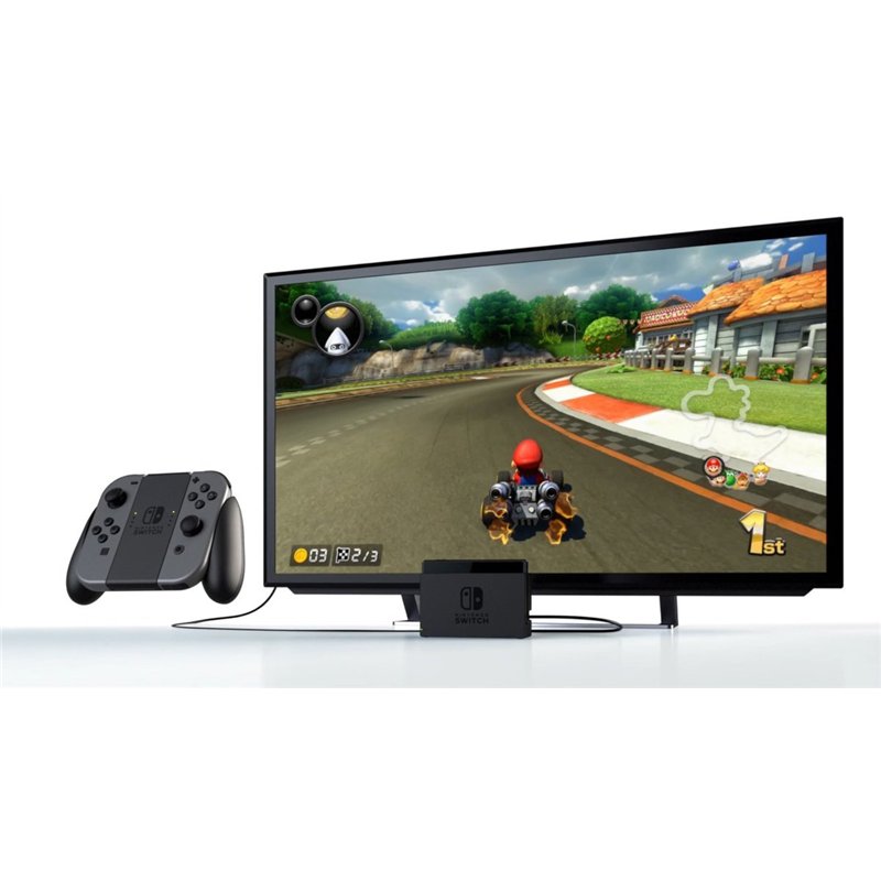 Image secondaire de Nintendo Switch Console Rouge/Bleu Néon 32Go Pack + Mario Kart 8 Deluxe + Donkey Kong: Tropical Freeze