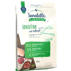 Sanabelle Sensitive à la volaille - Croquettes pour chats sensibles à la nutrition - 1 x 10 kg