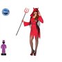 ATOSA déguisement femme démon rouge M