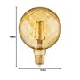 Osram Vintage Edition 1906 Ampoule LED à Filament - Culot E27 - Forme Spéciale Globe Pinecone Or Ambrée - Blanc Chaud 2500K - 4,