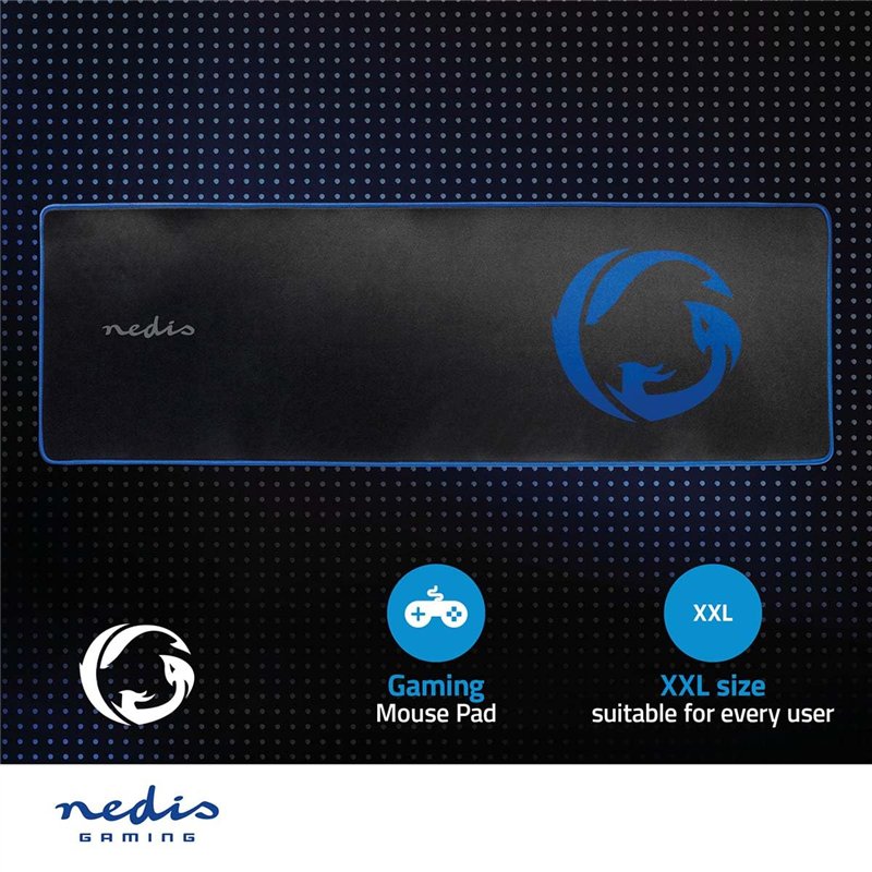 Image secondaire de NEDIS Tapis de Souris de Gaming avec Base antidérapante et imperméable XXL 920 x 294 mm