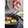 Sitram 712382, Batterie de cuisine 7 pièces : 3 casseroles + 3 poêles + 1 poignée amovible - Aluminium pressé - Tous feux dont i