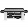 WMF Lono Gril à raclette, avec poêlons et poussoirs, raclette pour 4 personnes, 870 W, en acier inoxydable, mat