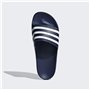adidas Mixte Adilette Aqua Slides, Dark Blue / Cloud White / Dark Blue, 40.5 EU