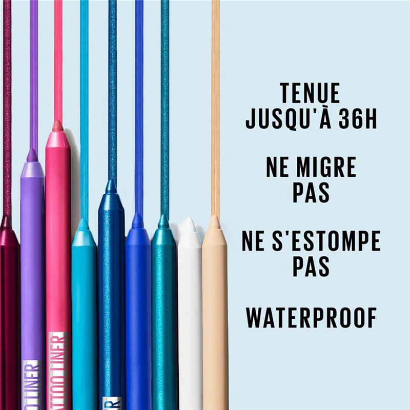 Image secondaire de Maybelline New York - Crayon Gel Yeux Effet Tatouage - Waterproof & Tenue 36h - Tattoo Liner - Teinte : Bold Brown