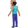 Minecraft | Déguisement Steve | Taille S (4-6 Ans) | Costume + Masque 2D | Licence Officielle Mojang | Confort | Pour Haloween e