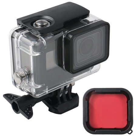 Caisson étanche étanche 60m, Compatible with GoPro Hero (2018), GoPro Hero 7 Black,GoPro Hero 6, Hero 6 Black, Hero 5, Hero 5 Bl
