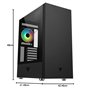 Boîtier Moyen Tour ATX Vertibra S210 RGB avec Panneau Vitré, Noir