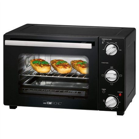 Clatronic Mini-four MBG 3726, petit four avec chaleur supérieure et inférieure, parfait pour les pizzas, les petits pains et les