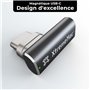XtremeMac Adaptateur Magnétique de Type C, chargement rapide 100W et transfert de données 10 Gb/s pour MacBook, iPad et tout app