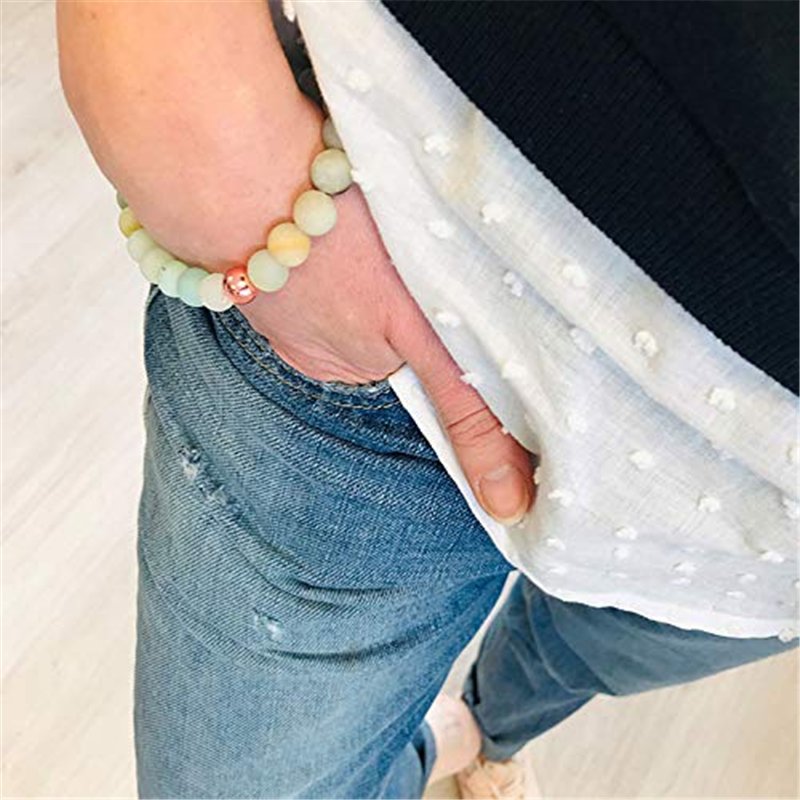 Image secondaire de SHOP-STORY - Bracelet de Méditation avec Perles Amazonite