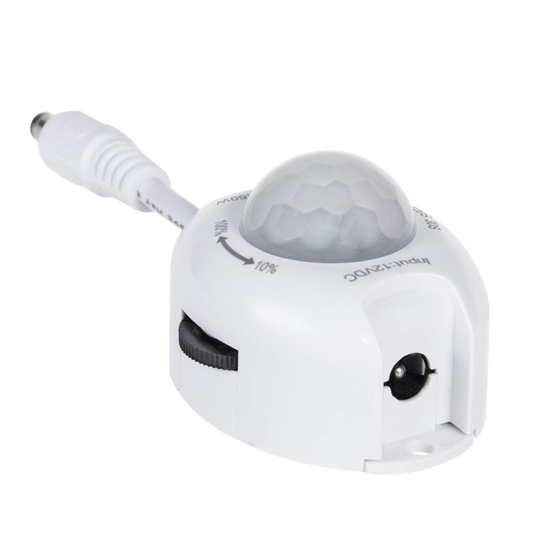 Image secondaire de Maclean MCE242 Détecteur de Mouvement Infrarouge Interrupteur Automatique pour Bandes de LED 60 W Max. Plage de détection de 120