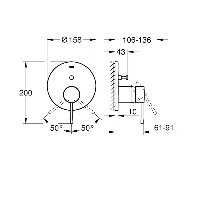 Image secondaire de GROHE 24058DC1 Plumbing_Fixture, Supersteel