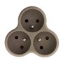 Triplite triangulaire 3x16A - Taupe - Zenitech