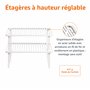 Amazon Basics Métal Étagères de rangement de cuisine empilables, Blanc