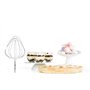 Moulinex Wizzo Robot Pâtissier, Bol Inox 4L, Kit Patisserie, Fouet Flex Breveté, Puissance 1000 W, Gâteaux, Quiches, Pizzas QA31