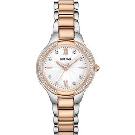 Bulova Femmes Analogique Quartz Montre avec Bracelet en Acier Inoxydable 98R272