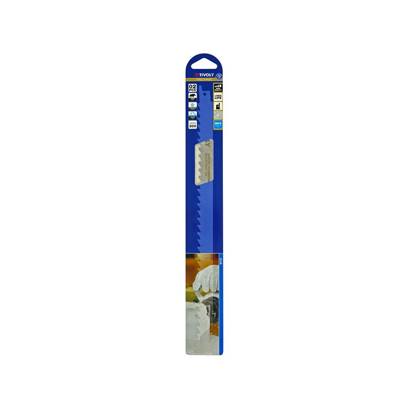 TIVOLY - Lame Scie Sabre Spéciale Usage Alimentaire - Lame Inox pour Découpe de Gibier, Viande, Os, Produits Surgelés, Glace