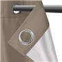 IDMarket - Lot de 2 rideaux thermiques taupe 135x240 cm