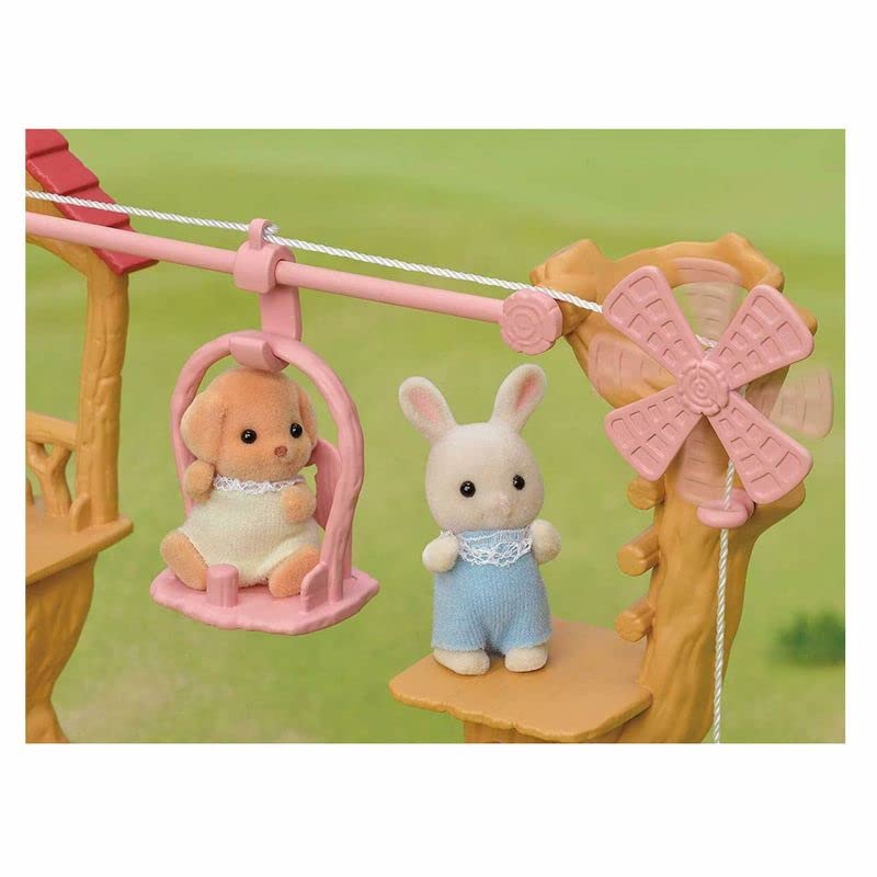 Image secondaire de Sylvanian Families - La tyrolienne des bébés - 1 figurine Lapin incluse - Plongez dans l'univers de la famille Sylvanian - Figur