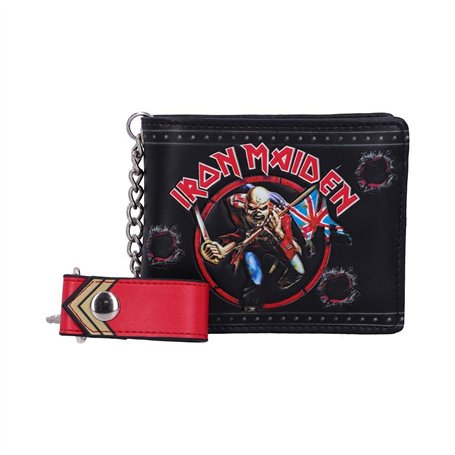 Nemesis Now Portefeuille sous Licence Officielle Iron Maiden Eddie Trooper en PU, Noir, 11 cm