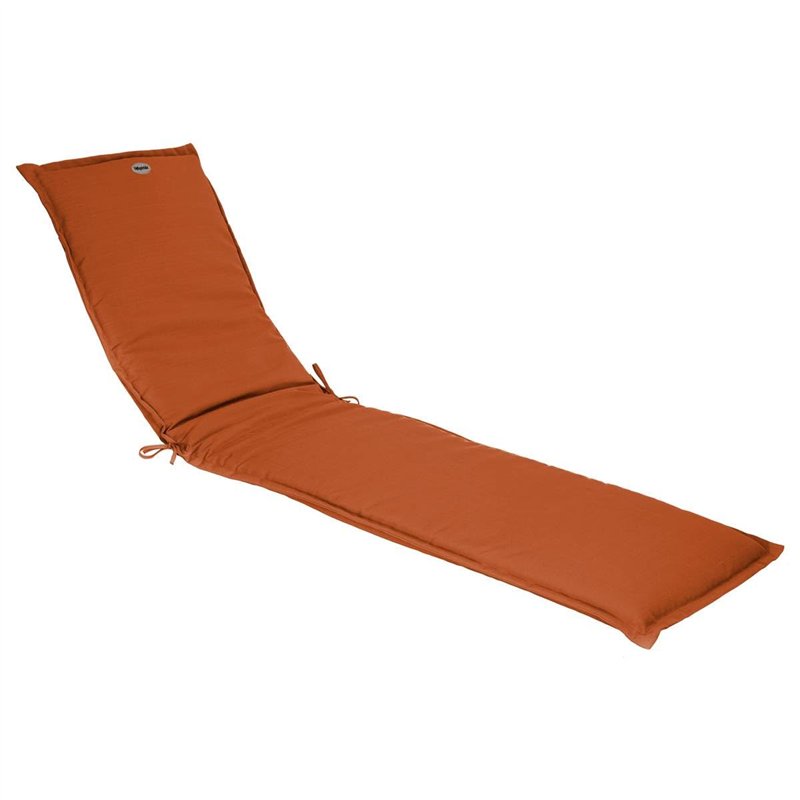 Hespéride - Coussin de Transat en Polyester - Terracotta - 190 x 60 x 4 cm - Coussin déhoussable