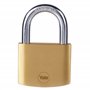 Yale Y110B/50/126/1 - Cadenas laiton 50 mm, anse acier cémenté, 3 clés - Pour Casier Scolaire Ecole, Vestiaire de Sport, Boîte à
