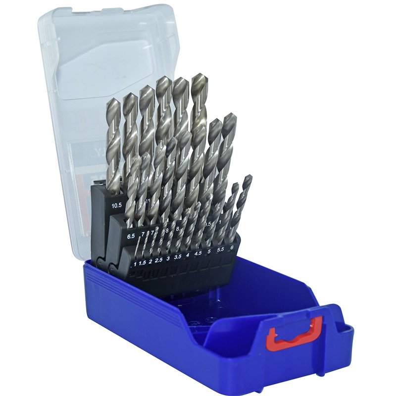 Tivoly 11452070017 Coffret T-Box de 25 Forets Métaux HSS Ø1 à 13mm par 0,5mm