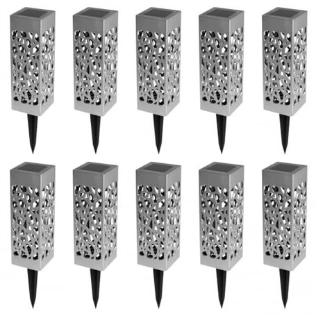 IDMarket - Lot de 10 Lampes solaires extérieures Molly