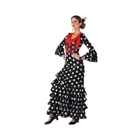 ATOSA déguisement danseuse flamenco noir M
