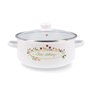 Quid Memory Casserole en acier émaillé 24 cm - 570 cl Blanc