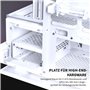 Phanteks Evolv X2, châssis de Jeu mi-Tour, système de Refroidissement Vertical, châssis en Verre trempé Transparent, Panneau int