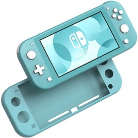 Coque Silicone Bleu Compatible avec Nintendo Switch Lite - Etui Housse Protection Anti Rayure Anti Choc Anti Dérapant Phonillico